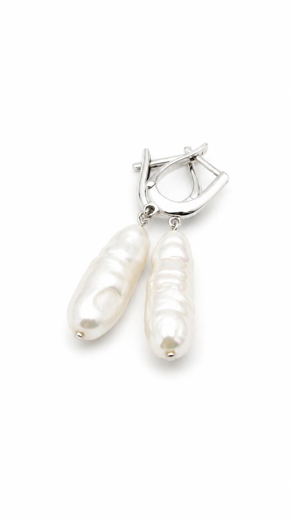 Doğal İncili Gümüş Küpe