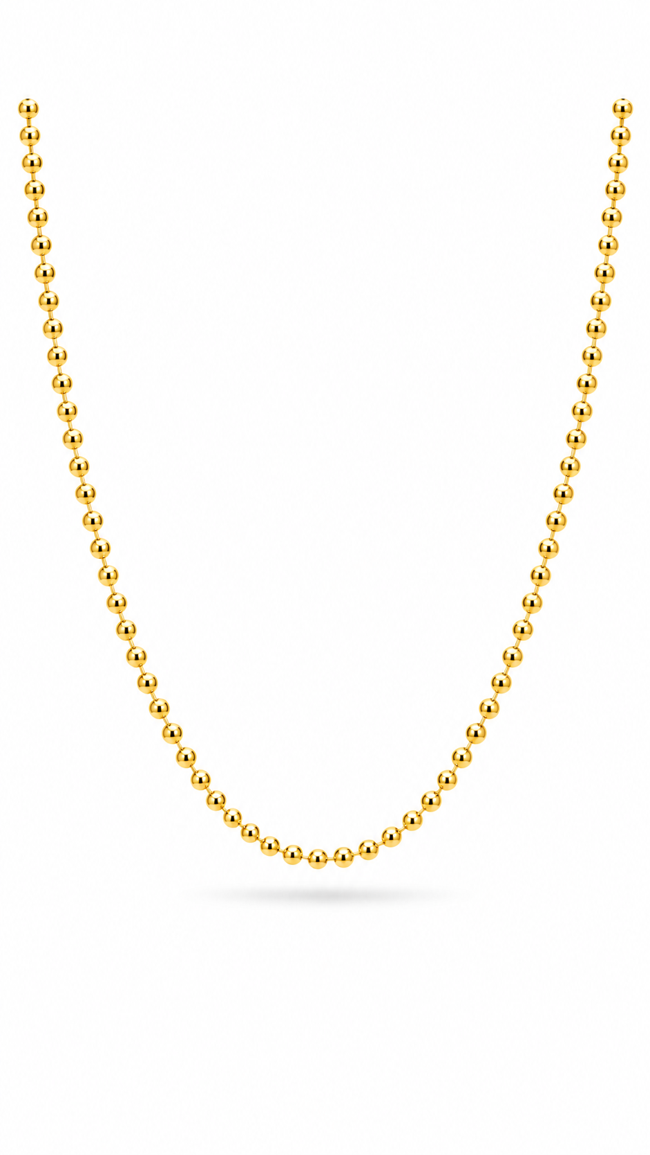 Sarı Altın Kaplama Choker Gümüş Kolye