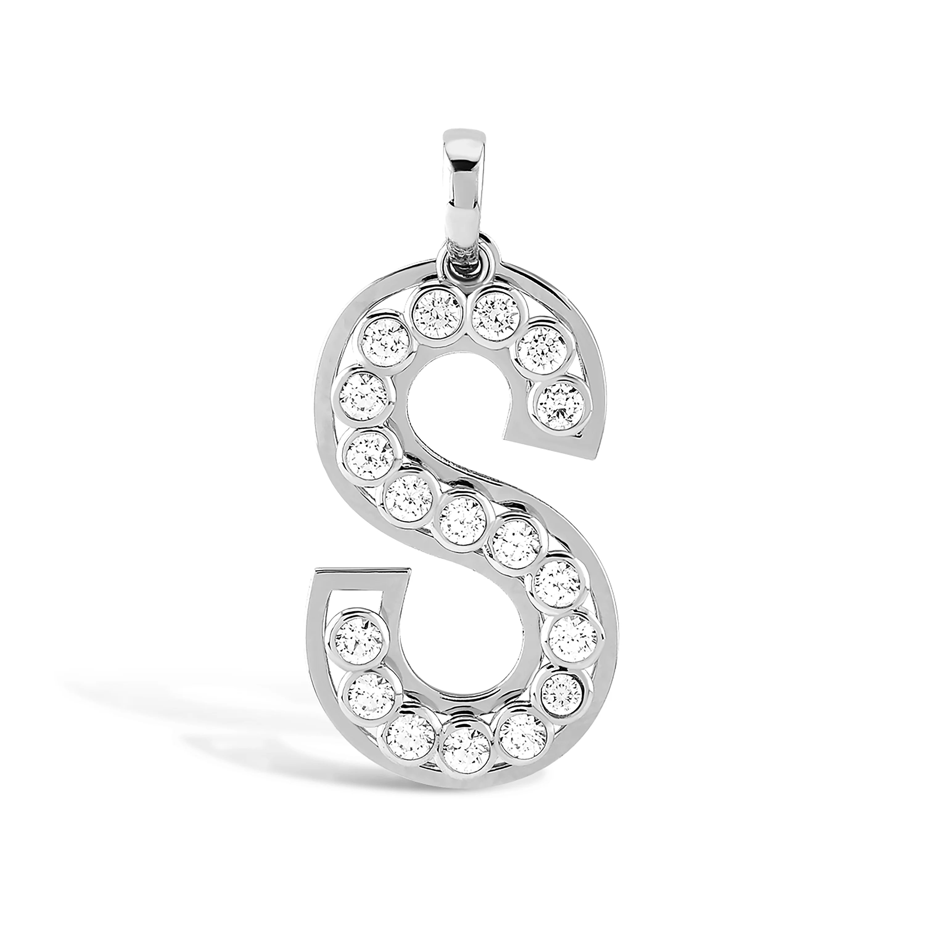 Letters Taş Harf Altın Charm