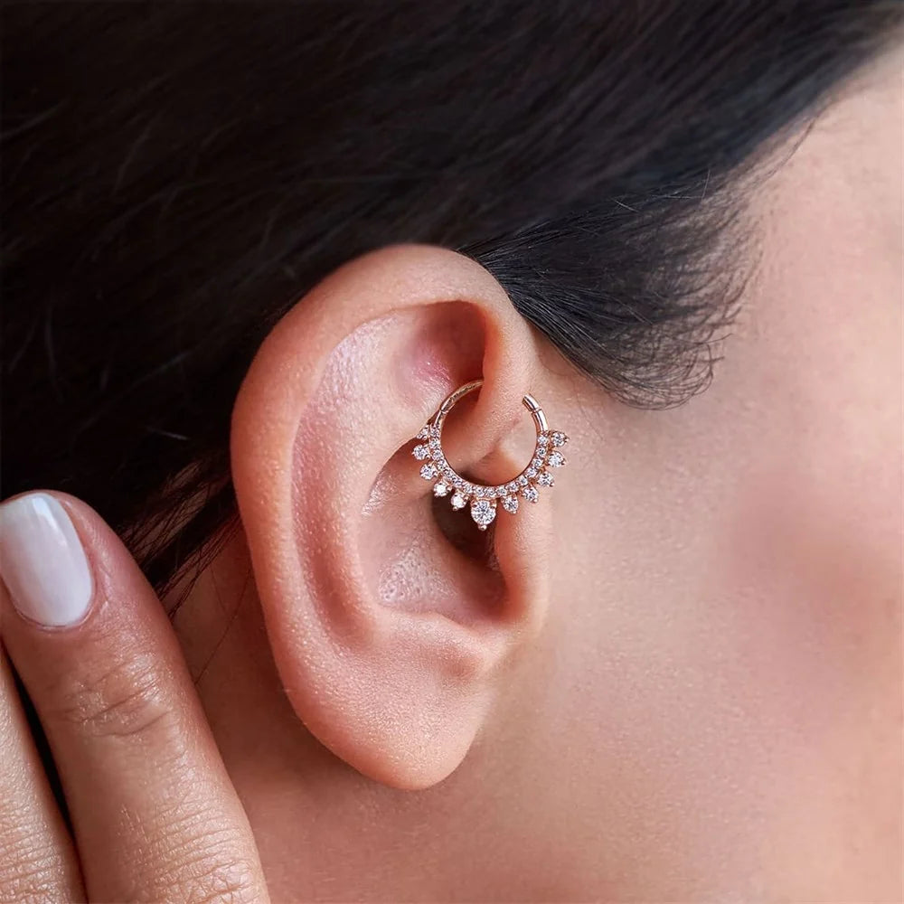 Vega Halka Sıra Pırlanta Septum Piercing