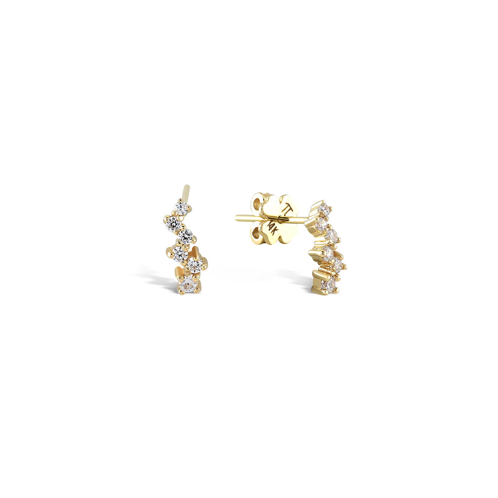 Queen 0.16 ct Pırlanta Küpe