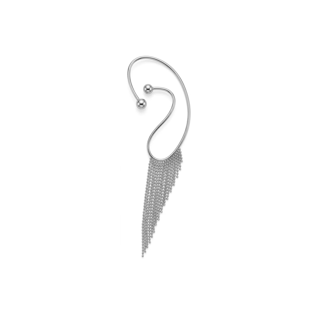 Art of Ear Sallantılı Dorika Zincir Püsküllü Tek Altın Küpe