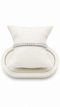 Swarovski Taşlı Baget Suyolu Gümüş Bileklik