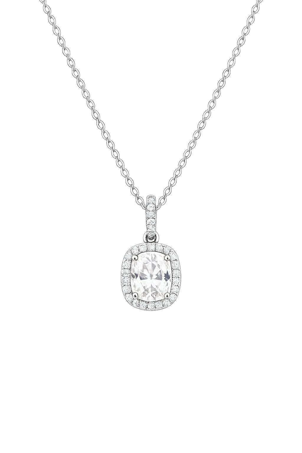 Swarovski Taşlı Gümüş Kolye